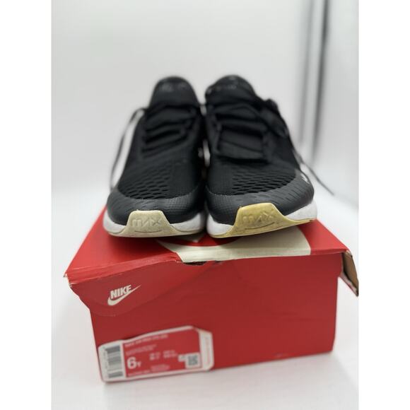 Size 6 (GS) - Nike Air Max 270 Low Triple Black - 943345-001 - Picture 1 of 8